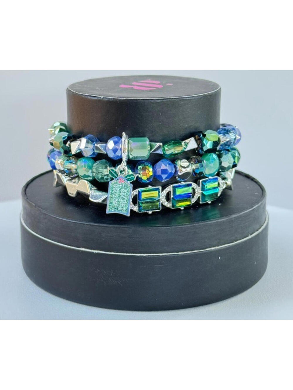 Bomb Party Holiday Stacks “You’re My Secret Santa” on Silver Plating RETRO